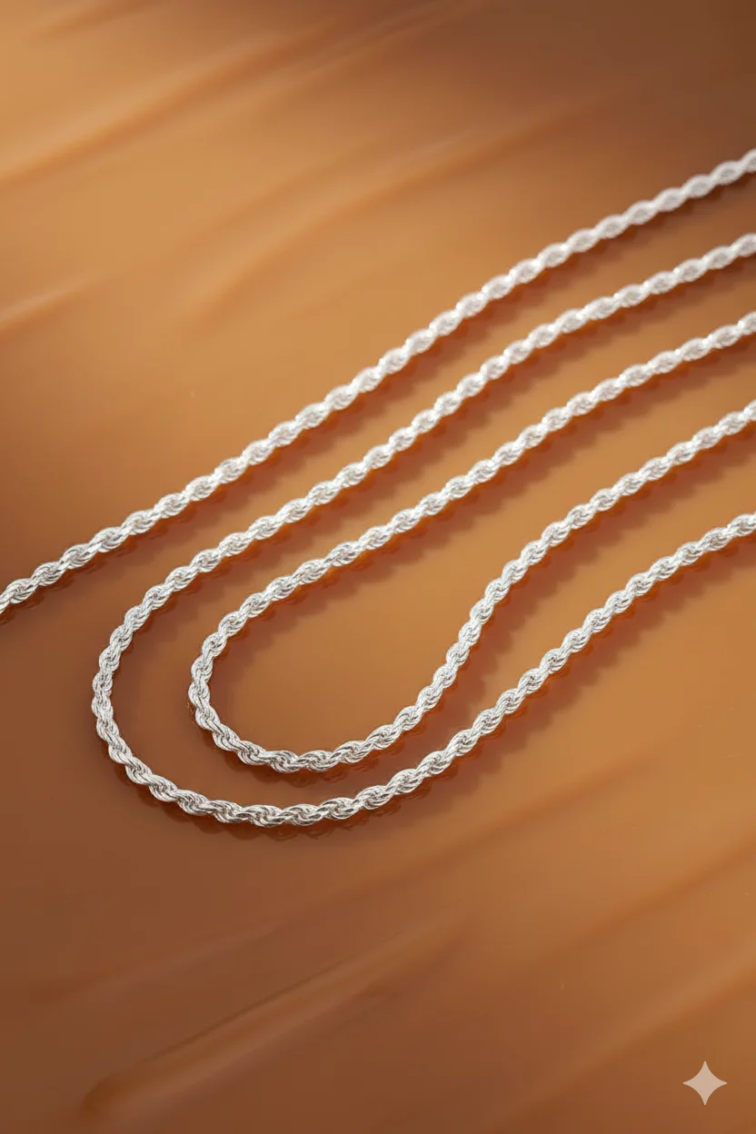 Silver-necklace-with-rope-chain1